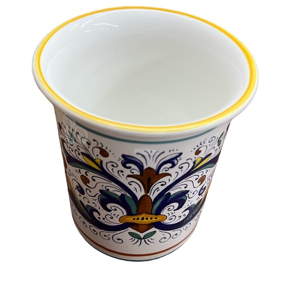 Deruta Sur La Table Ceramic Utensil Crock Caddy, Made in Italy RARE - Picture 2 of 7